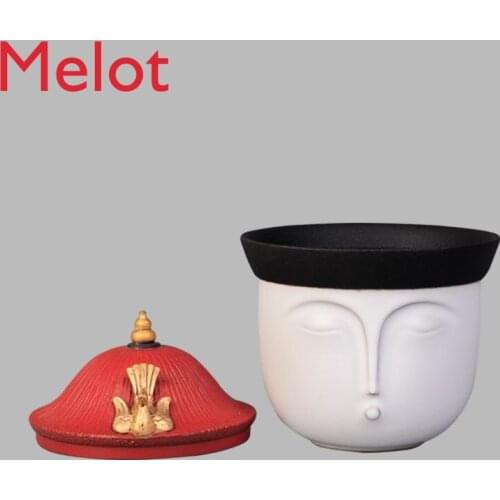 Chinese Queen Cup Vacuum Cup Ceramic Cute Creative Ming-Qing Period Cute Cartoon