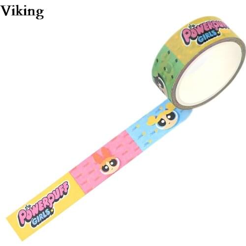 15mmX5m Anime Washi Tape Cartoon Masking Tape Cute Adhesive Tapes Washi Paper Decorative Stationery Tapes G0767