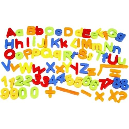 Magnetic English Letters Children Early Education Educational Toys White Board Digital Magnetic Stickers EVA Fridge Stickers