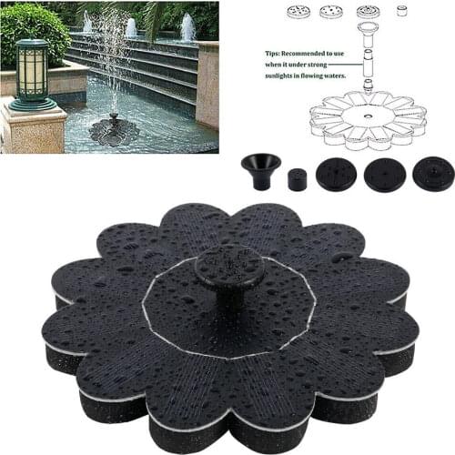 Mini Solar Powered Fountain Solar Water Fountain Garden Pool Pond Outdoor Solar Panel Floating Water Fountain Pump Garden Decor