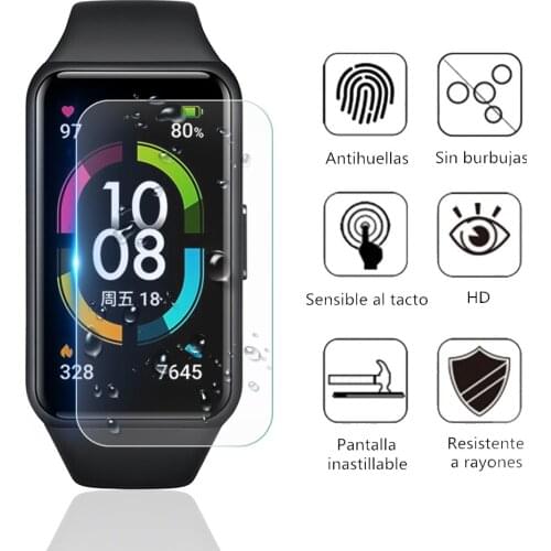 3 6 12 PCS TPU Soft Film For Huawei Honor Band 6 Screen Protector On Honor Band6 Full Curved Portective Films Not Tempered Glass