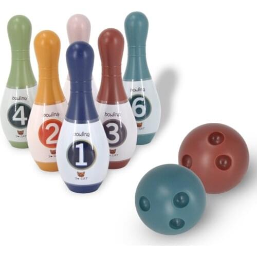 Bowling Set for Kids Outdoor Board Sports Games Garden Child Lawn Ball Antistress montessori Fidget toys Children Toys