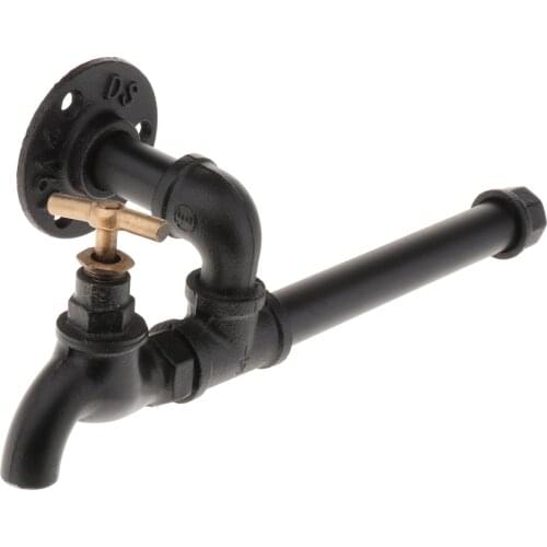 Wall-Mounted Toilet Paper Holder Industrial Tissue Roll Rack Bathroom Metal Pipe