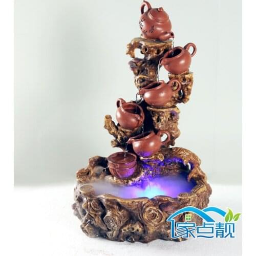 Opening gifts feng shui ornaments Lucky tea shop knick knacks indoor home water Fountain