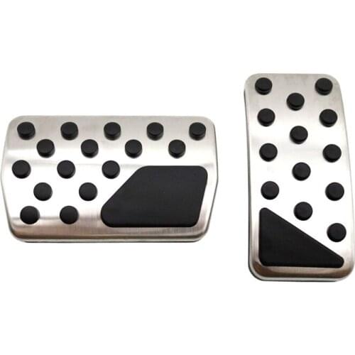Stainless Steel Car Accelerator Pedal Brake Pedals Cover Rest Pedals for Jeep Compass 2005-2016 2017-2020 Accessories