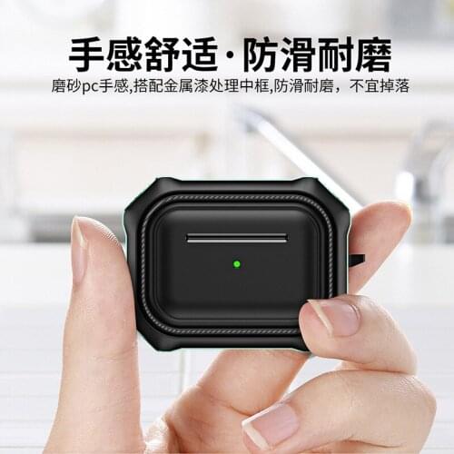 Clamshell Test for AirPods 1 2 Pro Airpods3 Protective Cover Black Red Green Wireless Bluetooth Headset Storage Box with Hook