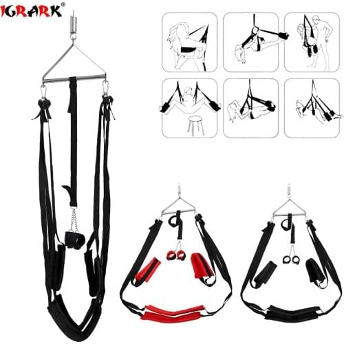 Sex swing for adults columpio sexual Sex Furniture Fetish Bandage game Chairs Hanging Door Swings Sex Erotic Toys for Couples