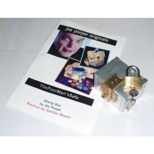 The Strong Box 2.0 Magic Tricks For Professional Magician Metal Box Appearing/Vanising Mentalism Magic Props