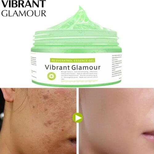 VIBRANT GLAMOUR Resveratrol Essence Whitening Freckle Cream Brighten Spots Minimize Pores Moisturizing Nourishing Skin Care