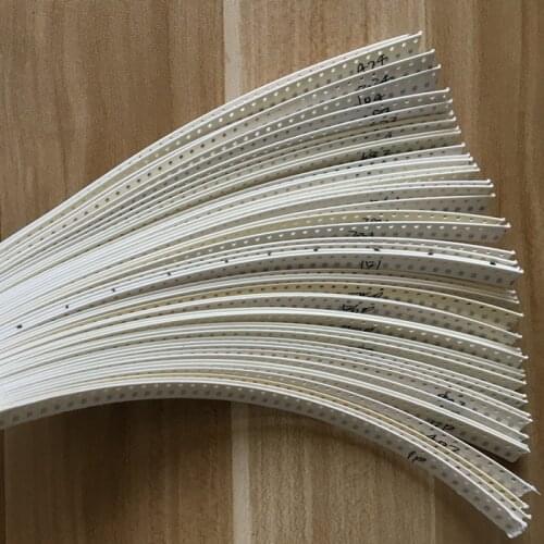 0805 SMD Chip Ceramic Capacitor Assorted Kit 1pF~10uF 50values*50pcs=2500pcs Samples Kit