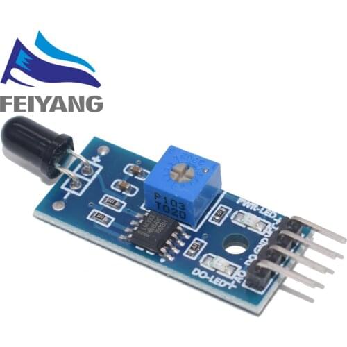 100pcs SAMIORE ROBOT IR Flame Sensor Module Detector Smartsense For Temperature Detecting Suitable