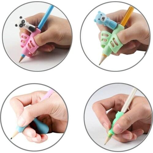 16pcs Pencil holder Grip Children Cute Pen Handle Rod HandWriting Aid Guide Hold Pen Posture Correction for kids gift stationery
