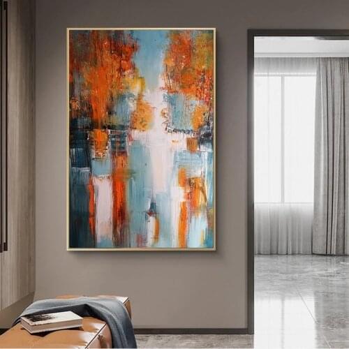 Abstract Landscape Canvas Painting Colorful Art Posters and Prints Graffiti Art Wall Art Picture for Living Room Home Decoration