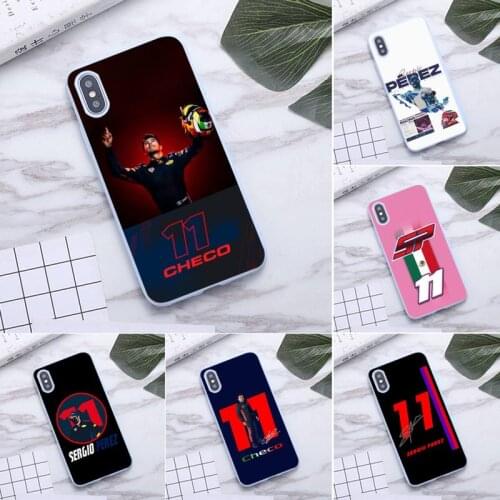 Checo 11 Sergio Perez Formula1 Phone Case For iphone 12 11 Pro Max Mini XS 8 7 6 6S Plus X SE 2020 XR Candy purple cover