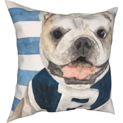 Butler Bulldog Animal Dog Pillowcase Printed Polyester Cushion Cover Decorative Throw Pillow Case Cover Seater Dropshipping 18