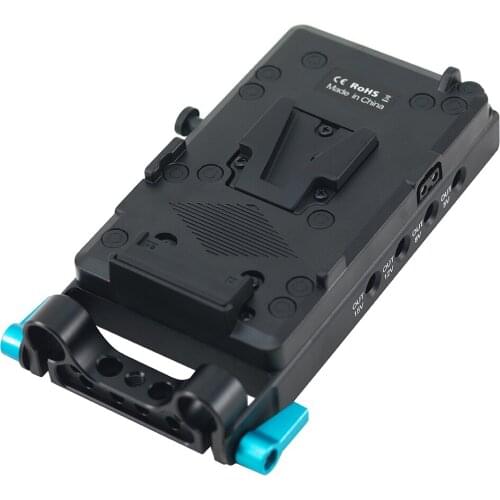 FOTGA V Mount Dummy Battery Anton Power Supply Station with 15mm Clamp for Sony PXW-FS5 FS7 X160 X200 X280 Z280