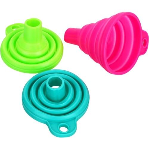 HILIFE Mini Silicone Foldable Funnels Gadgets Kitchen Cozinha Cooking Tools Protable Foldable Hopper Collapsible Style Funnel