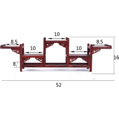 Red acid five layer type branch ancient shelf, antique rack, multi treasure rack, shelf, handicraft, living room ornament rack