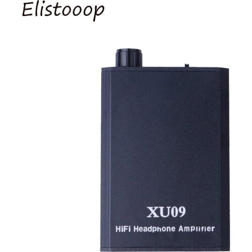 Mini Audio HIFI Headphone Amplifier Stero XU09 Earphone Aux In Port Portable for iPhone Android Music Player Laptop PC