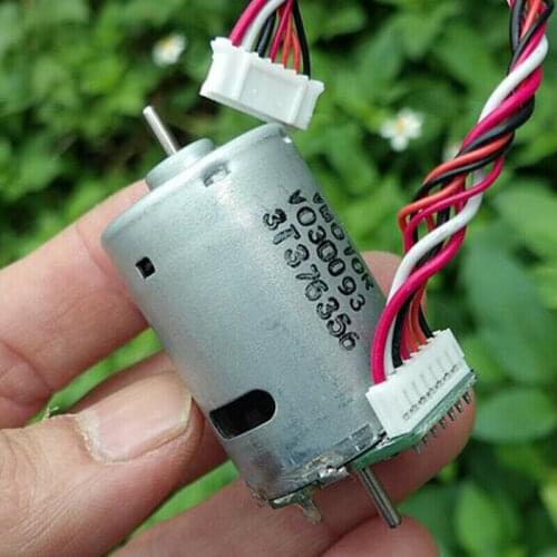 JOHNSON DC 12V-24V 18V Voltage Micro Mini Electric RS-385 Motor Large Torque High Speed Dual Shaft PCB Board Hall Components