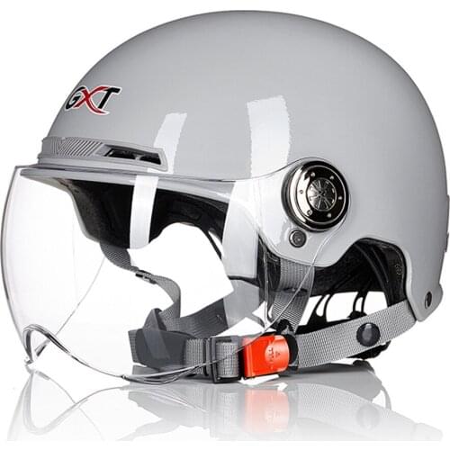 Motorcycle Helmet Gray Female Summer Sun Protection Helmet Male Half Helmet Light Four Seasons Motorsiklet Aksesuar Motorcycle