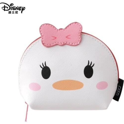Disney animation cartoon pu Mickey Donald Duck holding coin bag key lipstick bag multifunctional storage bag