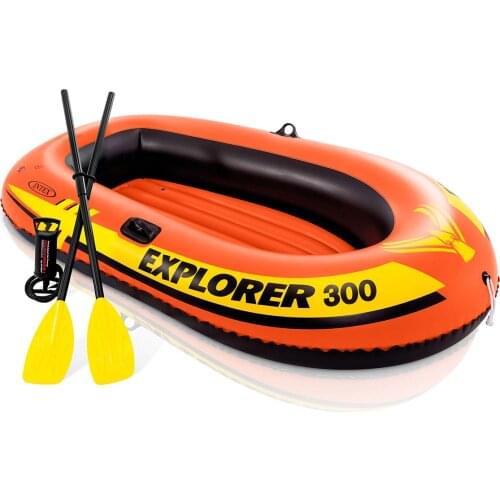 3 person Inflatable Boat Set 211x117x41 Cm + Paddle + Pump