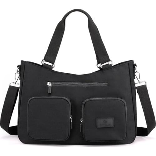Large Capacity Design Nylon Shoulder Bag For Women 2021 Casual Waterproof Handbag Soft Travel Messenger Bag Bolsa Feminina Sac