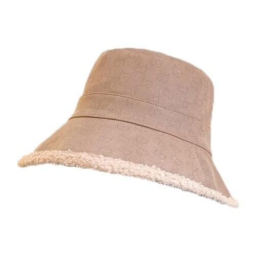 New Autumn and Winter Fashion Warm Outdoor Flat Top Cold Proof Plush Fisherman Womans Hat