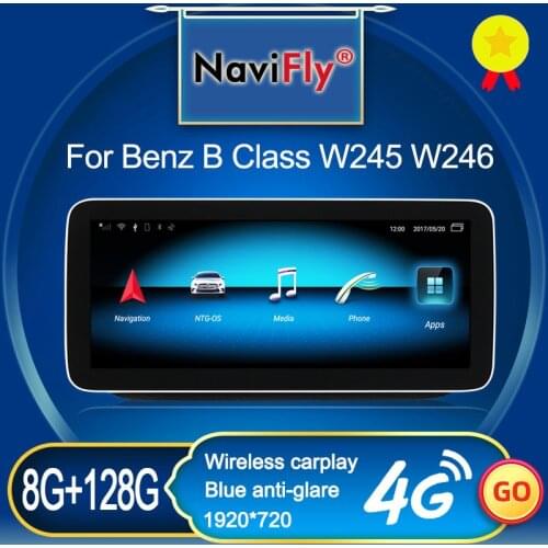 New Arrival 8GB+128GB Carplay DSP Android Car Multimedia Player GPS For Mrcedes Benz B Class W245 W246 B180 B200 B220 B250 B260