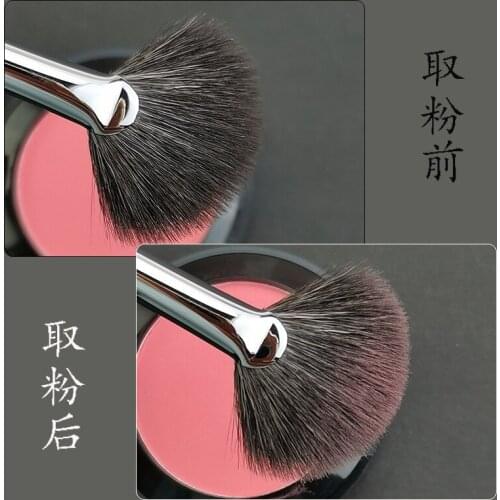 Professional Fan Makeup Brush Blending Highlighter Contour Face Loose Powder Brush Cosmetic Beauty Tool de pinceis de maquiagem