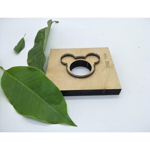 Japan Steel Blade Wooden Die Mouse Leather Craft Punch Hand Tool Cut Knife Mould Sewing Accessories 80mm