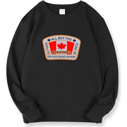 Dsq winter style Mens Hoodie 100% cotton Maple leaf LOGO casual long sleeve Unisex hoody warm letter Hoodie sweatshirt for men