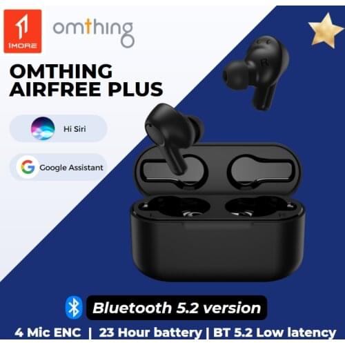 1MORE Omthing AirFree Tws Wireless Bluetooth Headphones 4 Mic ENC Earbuds 7mm Dynamic 550mAh Google Assist&Siri Bass Headset