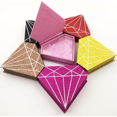 30/pack wholesale eyelash packaging box lash boxes packaging custom logo faux mink lashes fake strip diamond empty case vendors