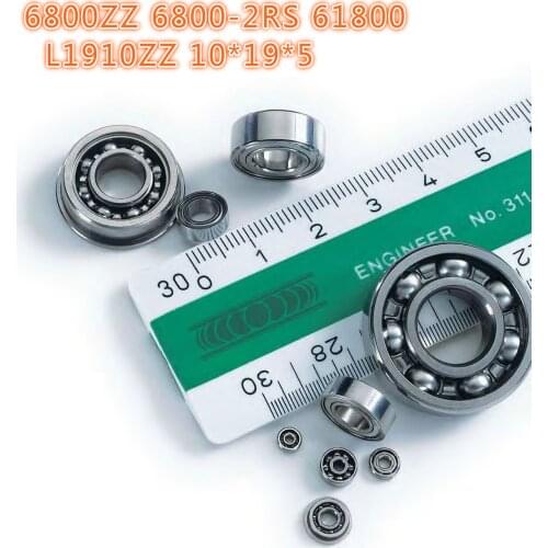 5pc High-quality thin-wall bearing 6800ZZ 6800-2rs 61800 L1910ZZ 10*19*5 bearings for tranmition jmc
