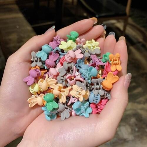 50PCS Baby Hair pin Baby Girl Hair Accessory Mini Hair Claws Kawai Cute Rabbit Floret For Home Use Little Girl and Mother Gift
