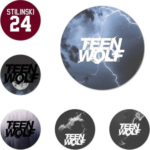 58mm Teen Wolf Stilinski Badge Brooch Pin Accessories For Clothes Backpack Decoration gift