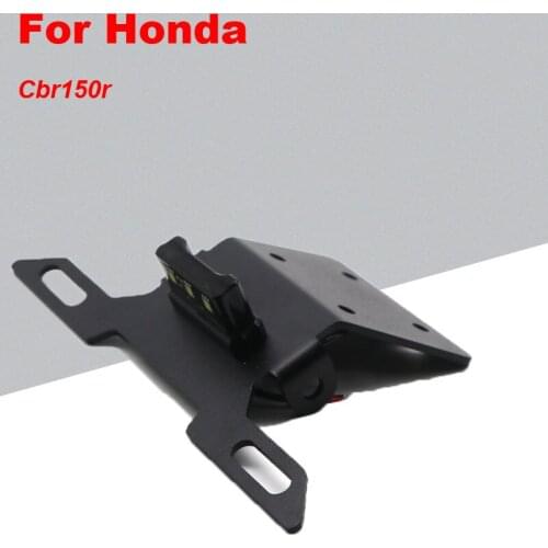 For Honda Cbr150r Motorcycle Modification AccessoriesParts Short Tail with Light License Plate Holder Frame Rack Stainless Steel