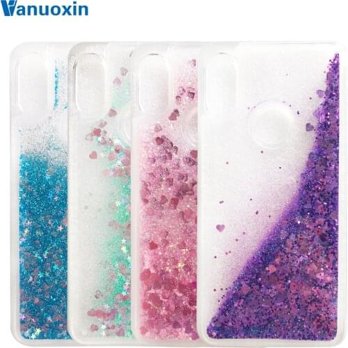 Note 6 Pro Liquid case on Xiaomi Redmi Note 6 Pro case For Coque Redmi Note6 Pro Back cover Glitter Dynamic Soft TPU phone cases