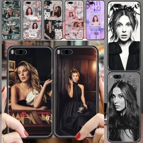 Millie Bobby Brown Stranger Things Phone case For Xiaomi Mi Max Note 3 A2 A3 8 9 9T 10 Lite Pro Ultra black luxury shell
