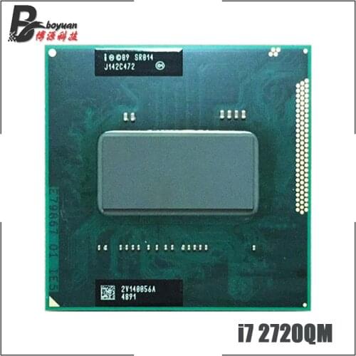 Intel Core i7-2720QM i7 2720QM SR014 2.2 GHz Quad-Core Eight-Thread CPU Processor 6M 45W Socket G2 / rPGA988B