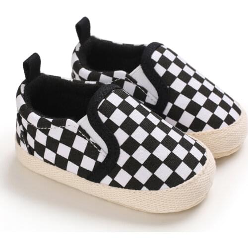 Prewalker Baby Fashion Cotton Flat Shoes 0-18 Months Newborn Cute Leisure Walking Shoes