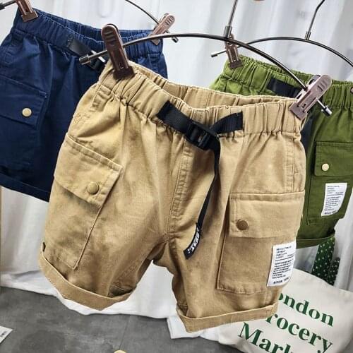 Baby Casual Shorts Boys Summer Pants Thin Childrens Overalls Pants