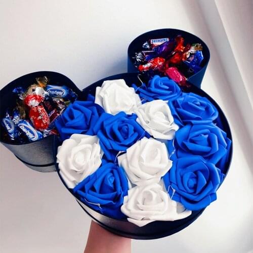 Disney Mickey Mouse Wedding Party Anniversary 34x29cm Cartoon Candy Box Gift Give Friends a Birthday Gift Popular With Children