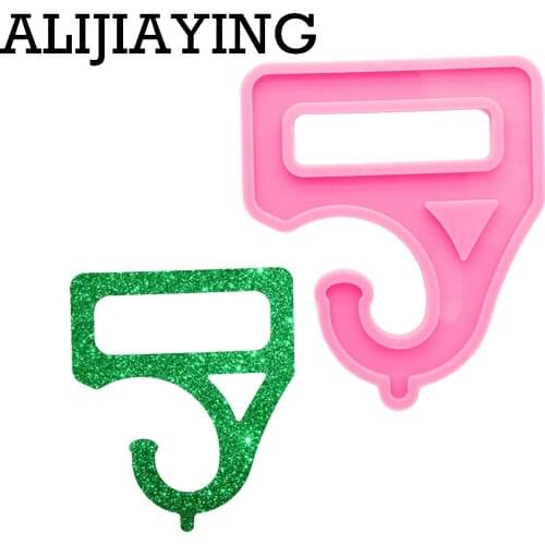 DY0757 Glossy Hand hook Resin Mold, Hanger Resin Silicone mold, Mould for Epoxy Making DIY Crafts