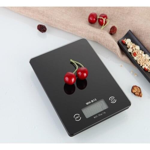 5kg 1g Household Electronic Kitchen Scale Postal Digital Food Diet Weighing Scales Weight Balance G/LB/OZ Cooking Tools WH-B13