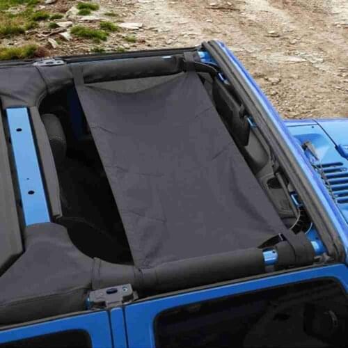 New Car Roof Hammock Sunshade Fit Car Roof Hammock Car Travel Hammock For Jeep Wrangler YJ TJ LJ JK JKU JL JLU Suitable 156x54cm