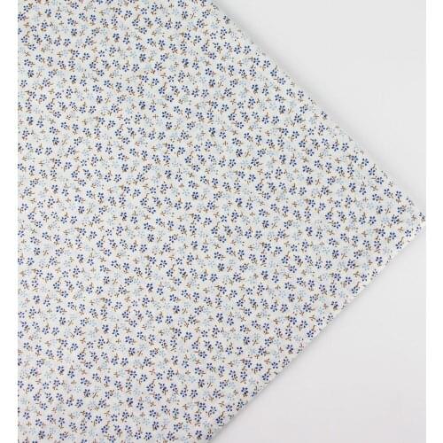 158cm x half meter blue flower print cotton fabric DIY handmade home decoration Art Gallery fabrics for patchwork and crafts