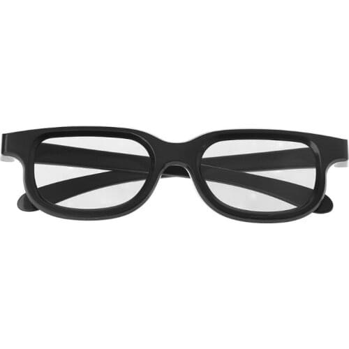 Circular Polarized Passive 3D Stereo Glasses Black For 3D TV Real D IMAX Cinemas Drop Shipping Support